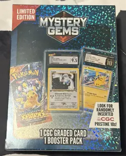 Pokemon TCG: Limited Edition Mystery Gems (1 Graded Card/1 Pack) Factory Sealed* - Image 2