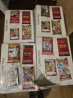 4x Sealed Card Pro + METAZOO Magazine Vol #1 ALPHA PROMO + DEMO + Pokemon Pack - Image 1