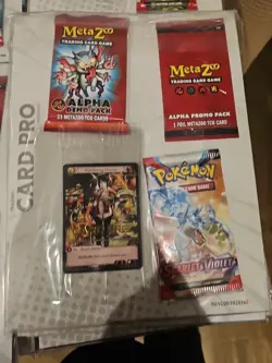 4x Sealed Card Pro + METAZOO Magazine Vol #1 ALPHA PROMO + DEMO + Pokemon Pack - Image 3