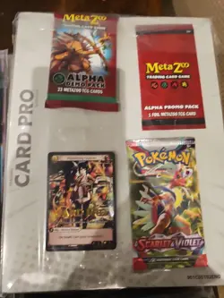 4x Sealed Card Pro + METAZOO Magazine Vol #1 ALPHA PROMO + DEMO + Pokemon Pack - Image 4