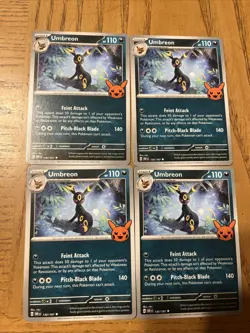 Pokemon TCG Umbreon Card 130/197 Trick or Trade Uncommon Lot 4 - Image 2