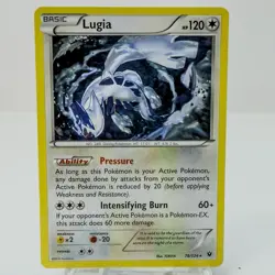 Pokemon TCG Lugia 78/124 XY Fates Collide Non-Holo Card Near Mint Condition - Image 1