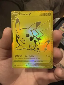 Pikachu V SWSH145 Celebrations 25th Anniversary NM Pokemon TCG Card - Image 4