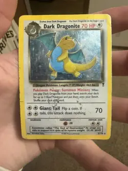 Dark Dragonite 5/110 Legendary Collection Holo Pokemon Card Damaged! - Image 1