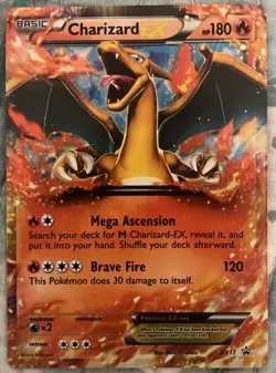 Pokemon Charizard EX XY Black Star Promos Holo Card 2014 XY17 - Image 1