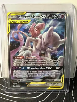 Mewtwo & Mew GX SM191 Sm Holo LP Card - Image 1