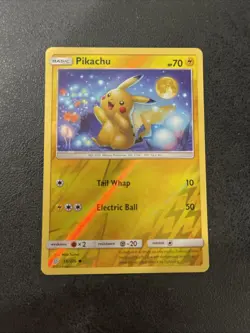 Pikachu 56/236 SM-Unified Minds Reverse Holo Pokemon Card TCG - Image 1