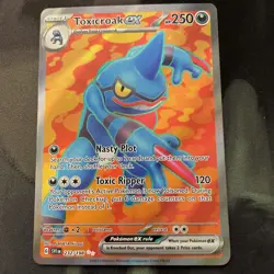 Toxicroak ex #232/198 Ultra Rare Pokemon Card Scarlet & Violet Dark Type - Image 1