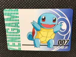 Squirtle 007 Vintage Mini Carddass Animation Ver Pokemon Card Japanese NINTENDO - Image 4