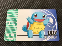 Squirtle 007 Vintage Mini Carddass Animation Ver Pokemon Card Japanese NINTENDO - Image 5