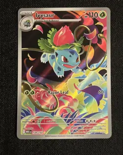 Ivysaur 134/132 Mega Evolution Full Art Holo Pokemon Card NM - Image 1