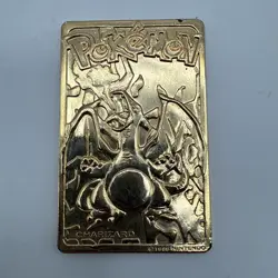 Pokemon 23K Gold Plated Trading Card Charizard Metal - Image 1