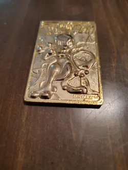 Pokemon 23K Gold Plated Mewtwo Trading Card 1999 Burger King Limited Edition - Image 4