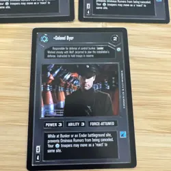 Star Wars CCG Endor Colonel Dyer Moderate Play Lot Of 3 Cards - Image 4