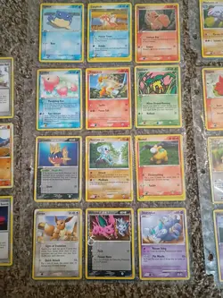 Mixed Pokemon Card Lot Vintage Only Binder Pages - Image 2
