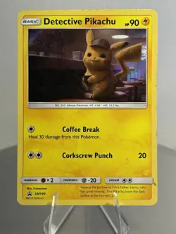 Detective Pikachu SM190 Promo Holo Card Pokemon TCG - Image 1
