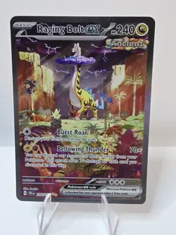 Pokemon TCG Temporal Forces Raging Bolt EX Special Illustration Card 208/162 - Image 1