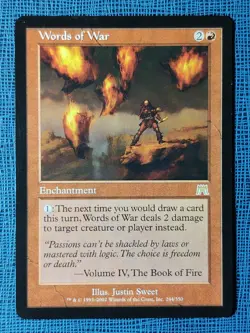 MTG 1x Words of War LP Onslaught (multi available 2 3 4) Magic - Image 1