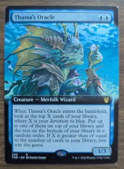 MTG Thassa's Oracle Extended Art Non-Foil from Theros Beyond Death LP - Image 1