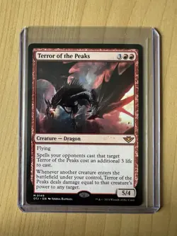 Terror of the Peaks Outlaws of Thunder Junction Regular MTG NM+ - Image 1