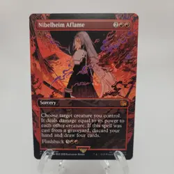 Nibelheim Aflame (Borderless) [FINAL FANTASY] Magic MTG - Image 1