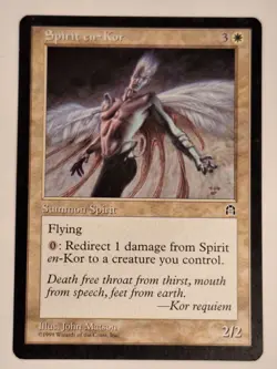 Spirit En-Kor - Stronghold - Magic the Gathering MTG Nice! - Image 1