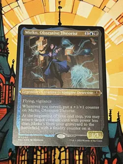 MTG Mirko, Obsessive Theorist (Thick Display Commander) [Karlov Manor] - Image 1