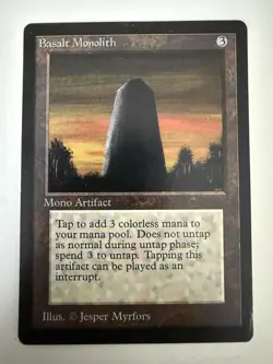 Basalt Monolith Limited Edition - Beta Edition Regular, Magic The Gathering, MTG - Image 1