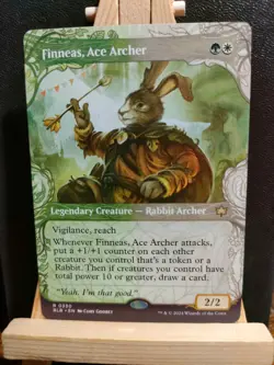 Finneas, Ace Archer (Showcase) - Bloomburrow - Rare - NM (see pics) MTG - Image 1