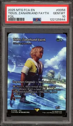 Magic MTG Tidu Zanarkand Fayth FCA Foil #0058 PSA 10 Gem Mint - Image 1