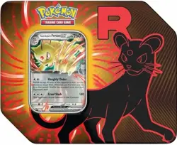 Pokemon TCG Factory Sealed Destined Rivals Team Rocket Tin - Persian - Image 2