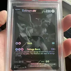 ZEKROM EX 172 PSA 9 (graded) 2025 POKEMON BLK EN-BLACK BOLT | BLACK WHITE RARE - Image 5
