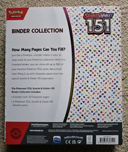 Nintendo Pokemon TCG Scarlet & Violet - 151 Binder Collection - 4 Packs - Image 2