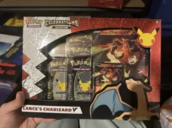 Pokemon TCG: Celebrations Collection Box Lance's Charizard V - New Sealed - Image 1
