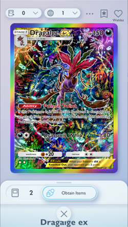 Dragalge Special Art Rare, Pokemon TCG Pocket, English language, Mega-Rising - Image 1