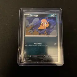 Pokemon Scraggy SVP 186 Black Star Promo Journey Together N/M - Image 1