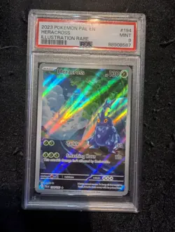 Pokemon Heracross 194/193 Illustration Rare Paldea Evolved PSA 9 - Image 2
