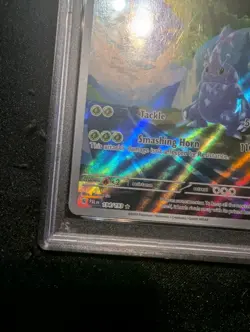 Pokemon Heracross 194/193 Illustration Rare Paldea Evolved PSA 9 - Image 3