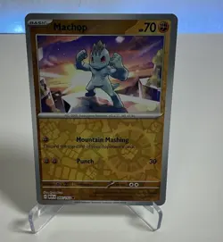 Pokemon 151 - Machop 066/165 - Reverse Holo - NM/M - Image 1