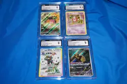 Lot of 4 Slabs Pokemon CGC Pawmi 9 Mr Mime 9.5 Relicanth 9 Cyclizar ex 9 - Image 1
