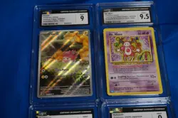 Lot of 4 Slabs Pokemon CGC Pawmi 9 Mr Mime 9.5 Relicanth 9 Cyclizar ex 9 - Image 3