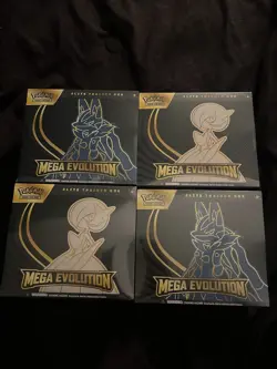 4 Pokemon Mega Evolution Elite Trainer Boxes 2 Lucario And 2 Gardevoir ETB’s - Image 1