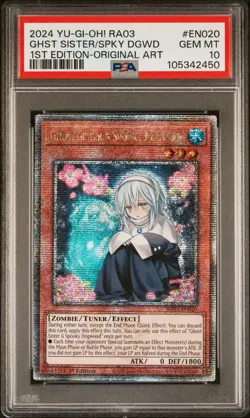 2024 YU-GI-OH! RA03-QUARTER CENTURY BONANZA GHOST SISTER & SPOOKY DOGWOOD PSA 10 - Image 1