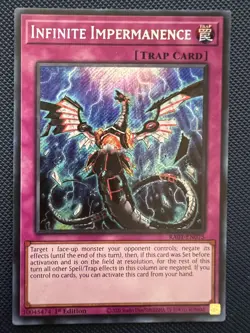 Yugioh Infinite Impermanence RA01-EN075 Secret Rare 1st Edition NM - Image 1