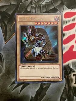 YuGiOh! DARK MAGICIAN • SECRET RARE • LCYW-EN001 • 1st EDITION • NM - Image 1