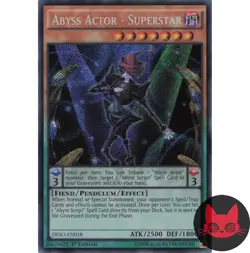 Yugioh Abyss Actor - Superstar DESO-EN018 Secret Rare 1st Edition NM - Image 1