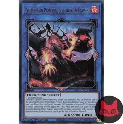 Yugioh Promethean Princess, Bestower of Flames RA03-EN050 Ultra Rare 1st Ed NM - Image 1