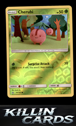 Reverse Holofoil Cherubi 10/156 Pokemon Common SM - Ultra Prism Card NM - Image 1