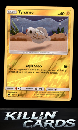 Reverse Holofoil Tynamo 44/147 Pokemon Common SM - Burning Shadows Card NM - Image 1