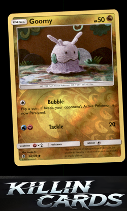 Reverse Holofoil Goomy 94/145 Pokemon Common SM - Guardians Rising Card NM - Image 1